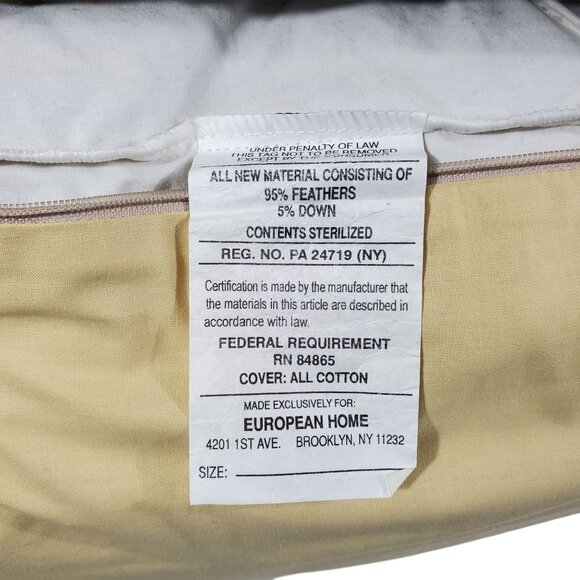 Floral Aubusson Style Tapestry Pillow Cottage Core Italy 16x16" Cotton Down Fill - Picture 8 of 10